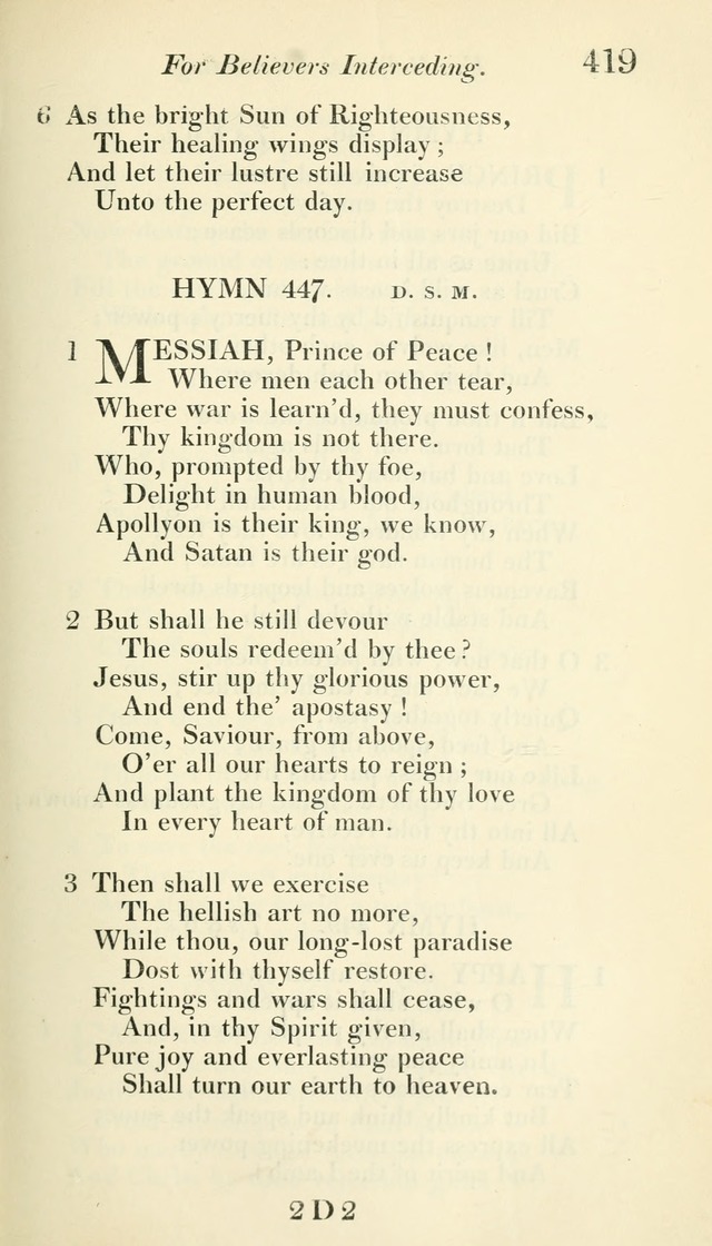 A Collection of Hymns, for the Use of the People Called Methodists, with a Supplement page 421