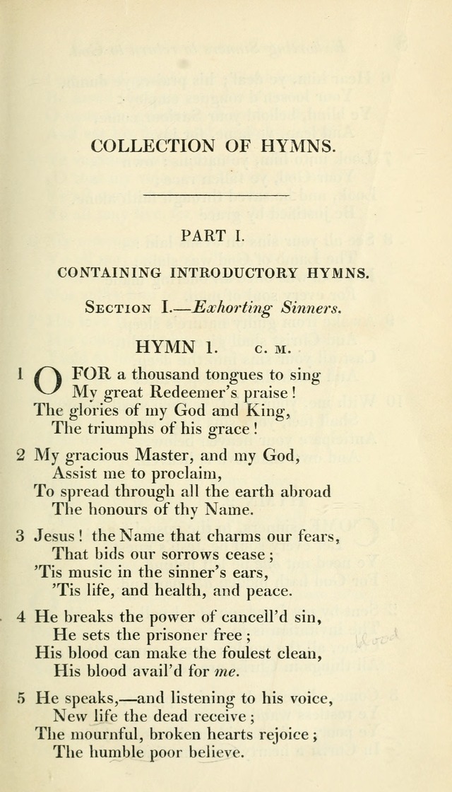 A Collection of Hymns, for the Use of the People Called Methodists, with a Supplement page 9