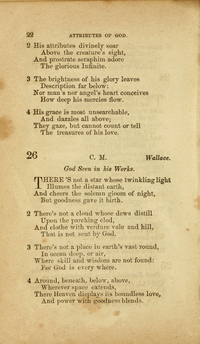A Collection of Hymns, for the use of the United Brethren in Christ: taken from the most approved authors, and adapted to public and private worship page 22