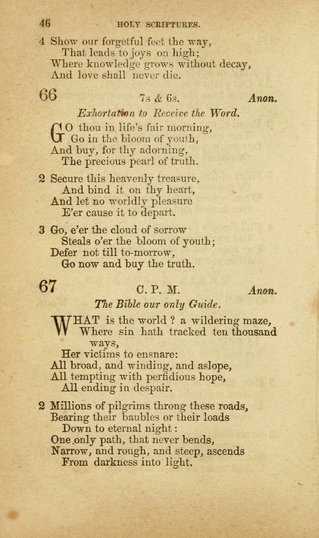 A Collection of Hymns, for the use of the United Brethren in Christ: taken from the most approved authors, and adapted to public and private worship page 46