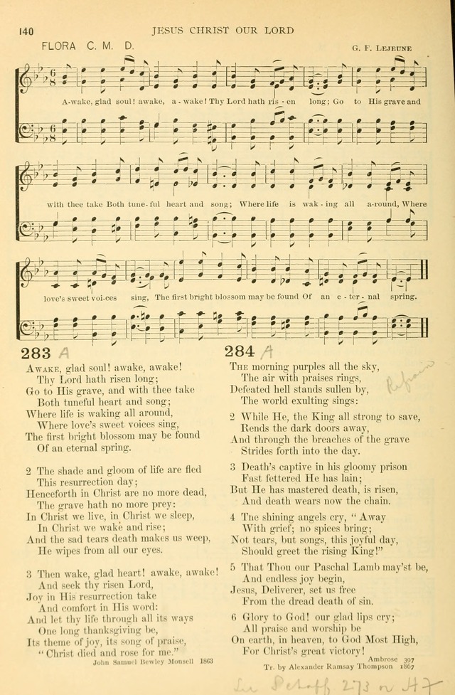 The Church Hymnary: a collection of hymns and tunes for public worship page 140