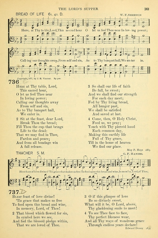 The Church Hymnary: a collection of hymns and tunes for public worship page 361
