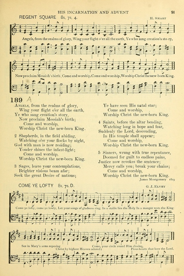 The Church Hymnary: a collection of hymns and tunes for public worship page 91