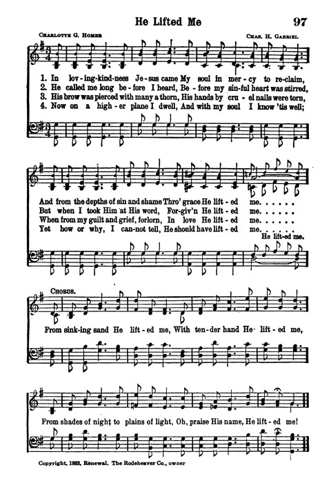 Choice Hymns of the Faith page 87