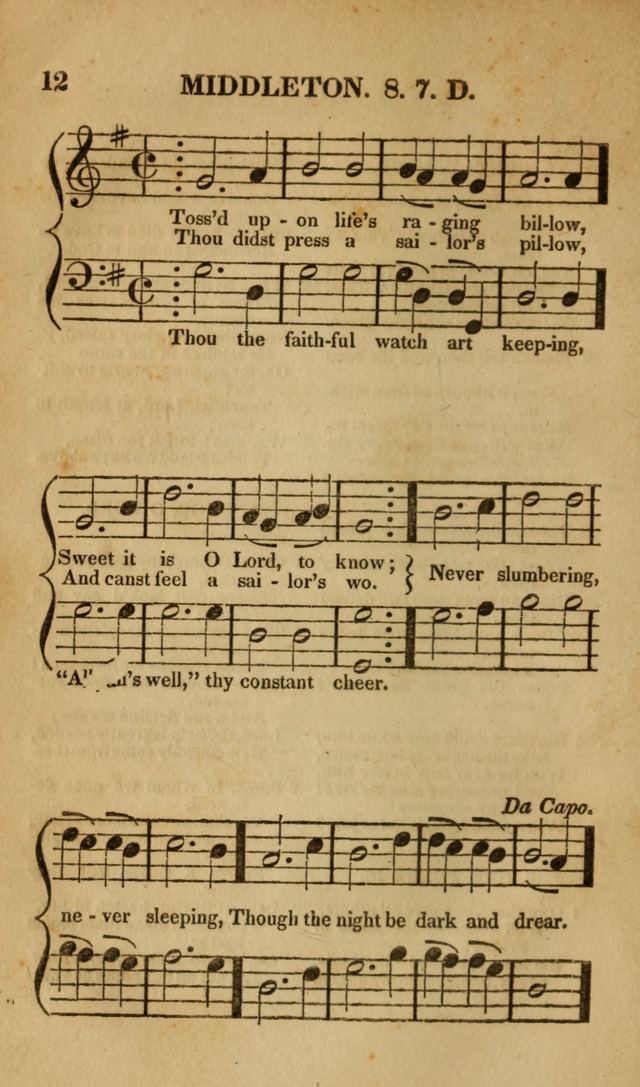 The Christian Lyre: Vol I (8th ed. rev.) page 12