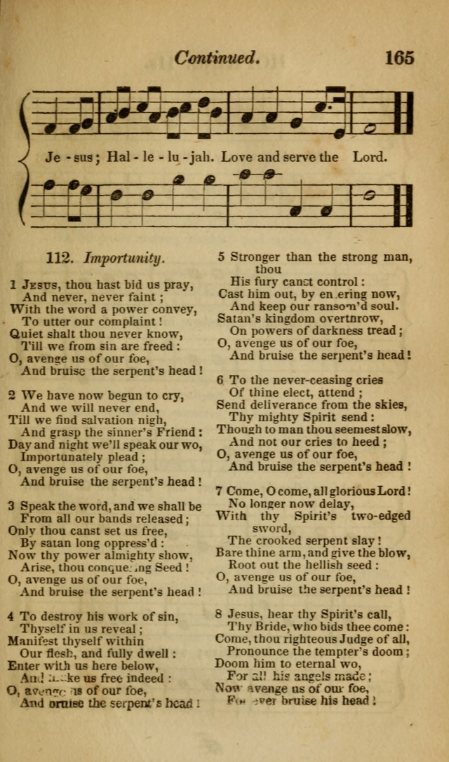 The Christian Lyre: Vol I (8th ed. rev.) page 165