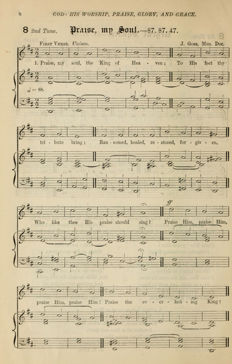 The Congregational Mission Hymnal: and Week-night service book page 8