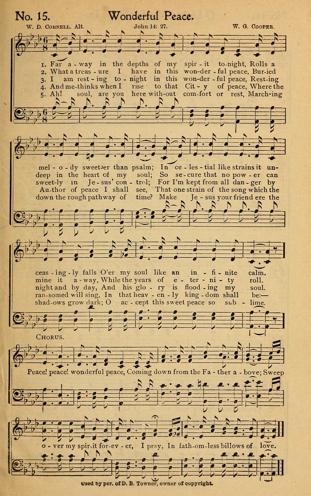 Christian Melodies: the new song book, for church, evangelistic, Sunday-school and Christian endeavor services page 22