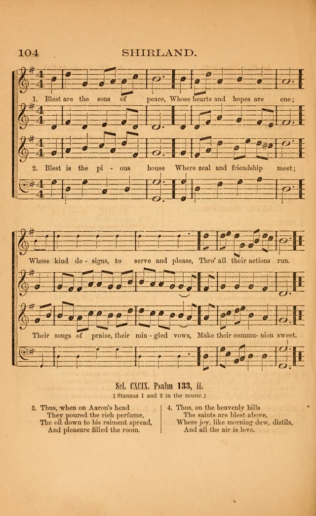Church music: with selections for the ordinary occasions of public and social worship, from the Psalms and hymns of the Presbyterian Church in the United States of America page 104