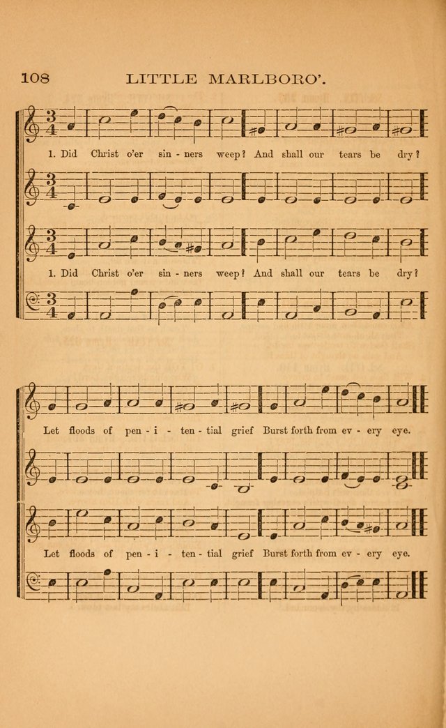 Church music: with selections for the ordinary occasions of public and social worship, from the Psalms and hymns of the Presbyterian Church in the United States of America page 108