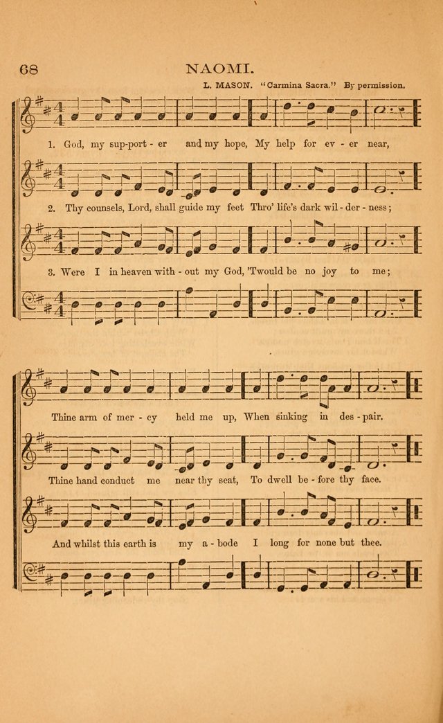 Church music: with selections for the ordinary occasions of public and social worship, from the Psalms and hymns of the Presbyterian Church in the United States of America page 68