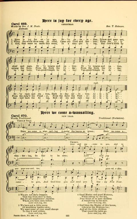 Carols Old and Carols New: for use at Christmas and other seasons of the Christian year page 563