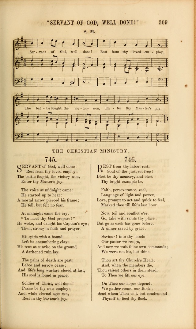 Church Pastorals, hymns and tunes for public and social worship page 309