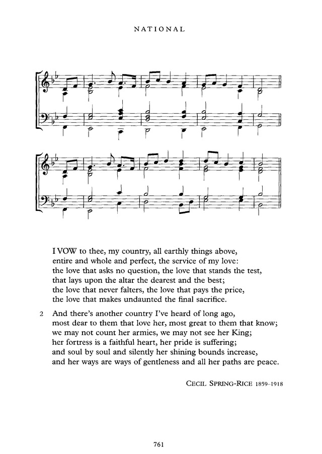 Common Praise A new edition of Hymns Ancient and Modern 355. I vow to thee, my country, all