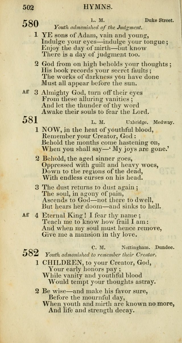 Church Psalmody: a Collection of Psalms and Hymns adapted to public worship page 505