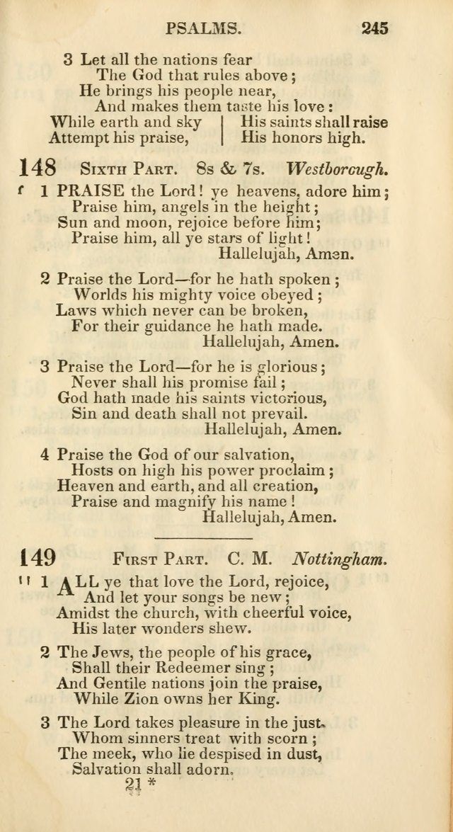 Church Psalmody: a Collection of Psalms and Hymns Adapted to Public Worship page 250