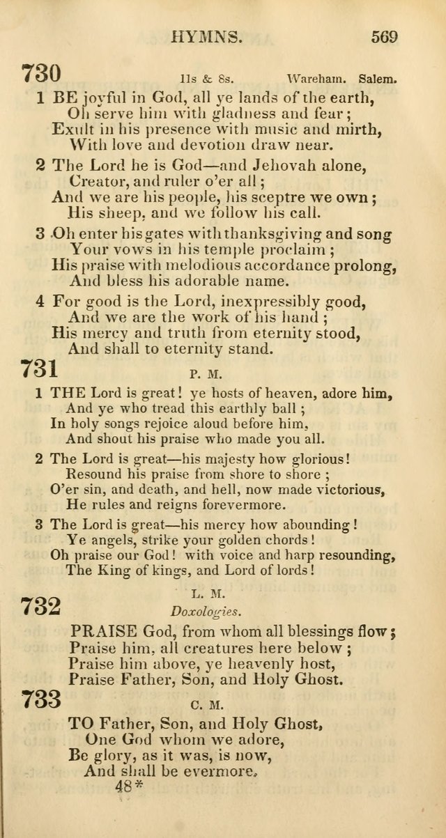 Church Psalmody: a Collection of Psalms and Hymns Adapted to Public Worship page 574