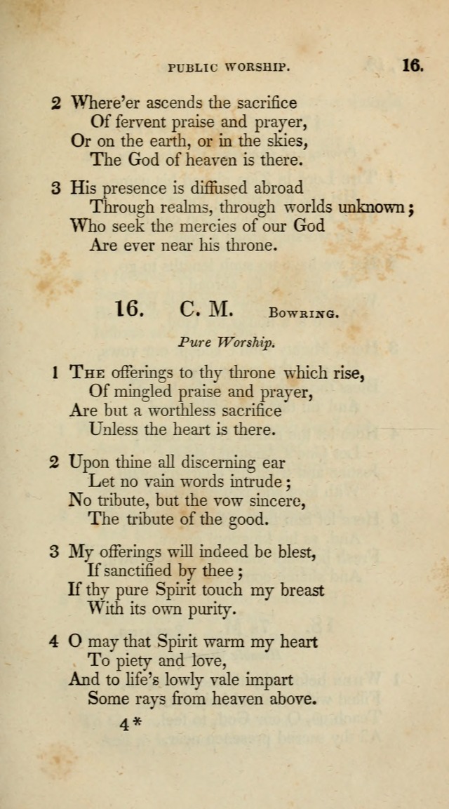 A Collection of Psalms and Hymns for Christian Worship (10th ed.) page 13