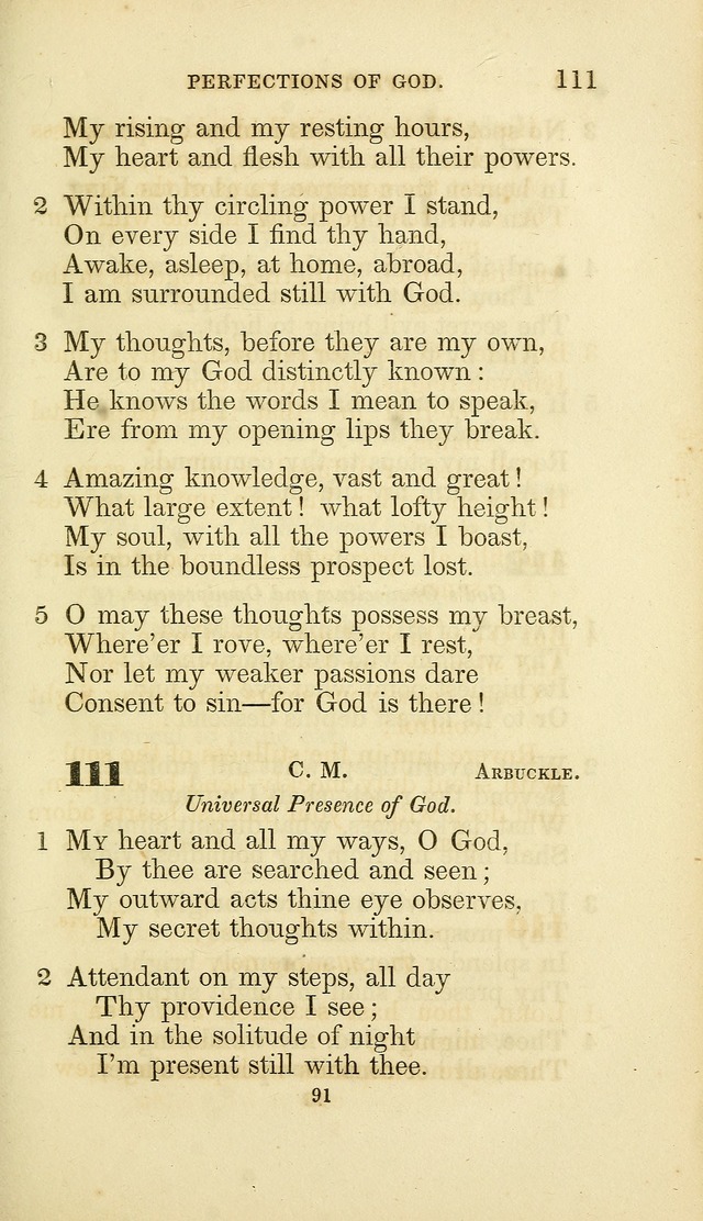A Collection of Psalms and Hymns: from Watts, Doddridge, and others (4th ed. with an appendix) page 113