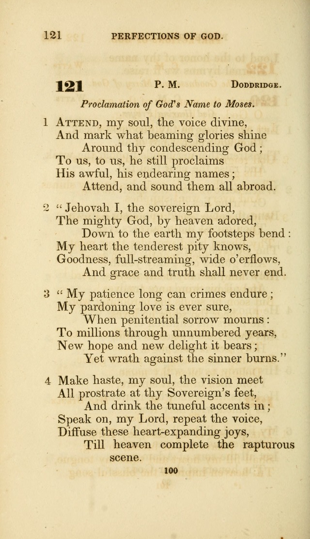 A Collection of Psalms and Hymns: from Watts, Doddridge, and others (4th ed. with an appendix) page 122
