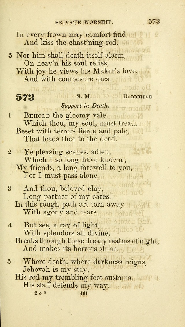 A Collection of Psalms and Hymns: from Watts, Doddridge, and others (4th ed. with an appendix) page 485