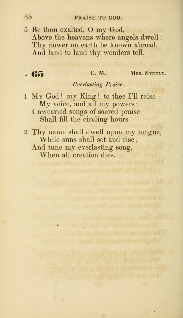 A Collection of Psalms and Hymns: from Watts, Doddridge, and others (4th ed. with an appendix) page 74