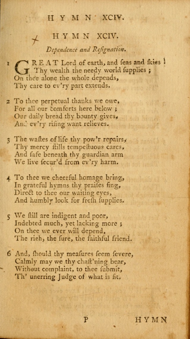 A Collection of Psalms and Hymns for Publick Worship page 111