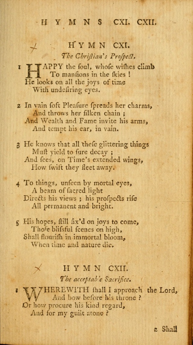 A Collection of Psalms and Hymns for Publick Worship page 123