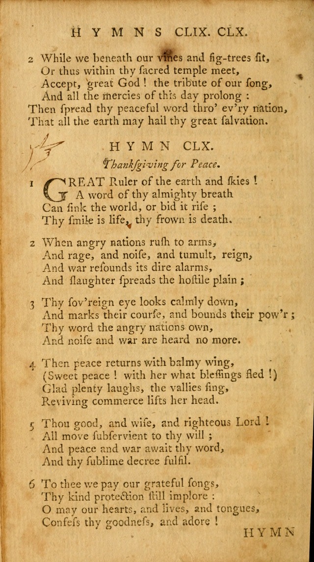 A Collection of Psalms and Hymns for Publick Worship page 160