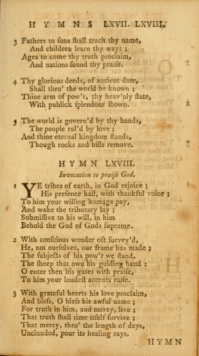 A Collection of Psalms and Hymns for Publick Worship page 93