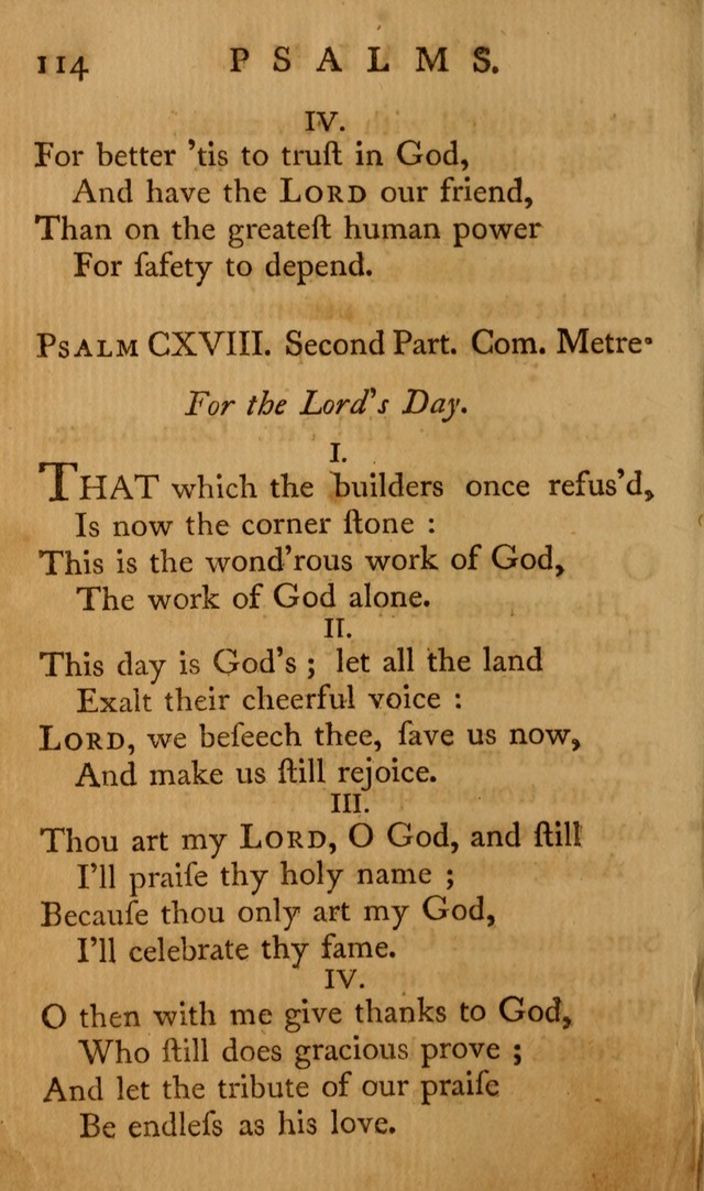 A Collection of Psalms and Hymns for Publick Worship page 110