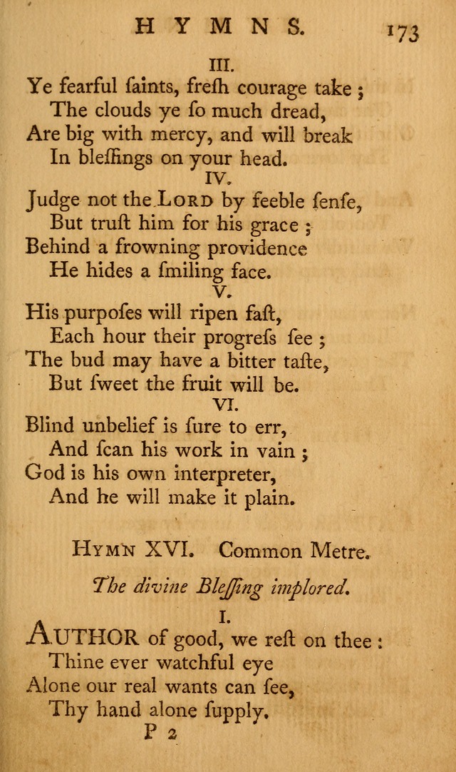 A Collection of Psalms and Hymns for Publick Worship page 169