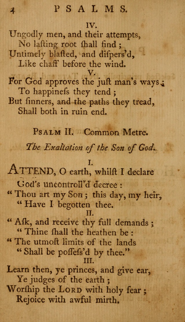 A Collection of Psalms and Hymns for Publick Worship page 4
