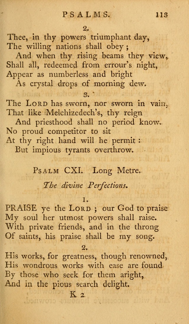 A Collection of Psalms and Hymns for Publick Worship (2nd ed.) page 113