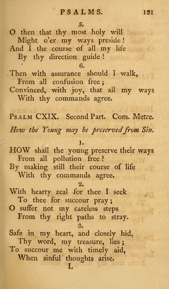A Collection of Psalms and Hymns for Publick Worship (2nd ed.) page 121