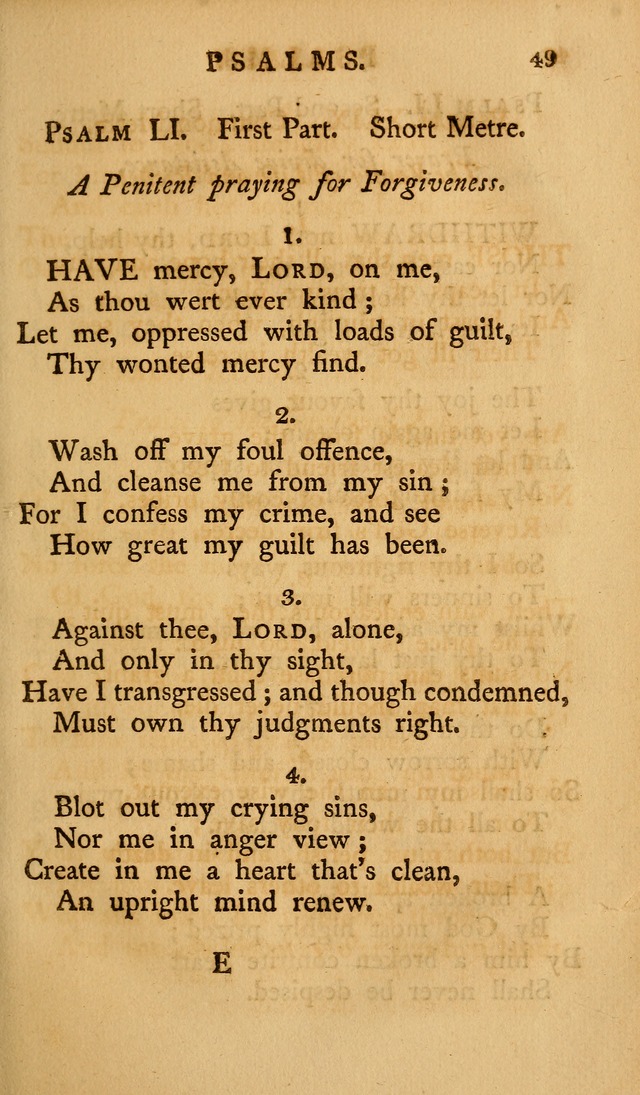 A Collection of Psalms and Hymns for Publick Worship (2nd ed.) page 49