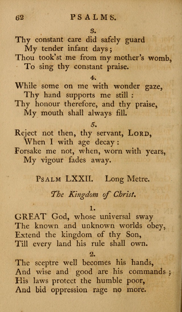 A Collection of Psalms and Hymns for Publick Worship (2nd ed.) page 62