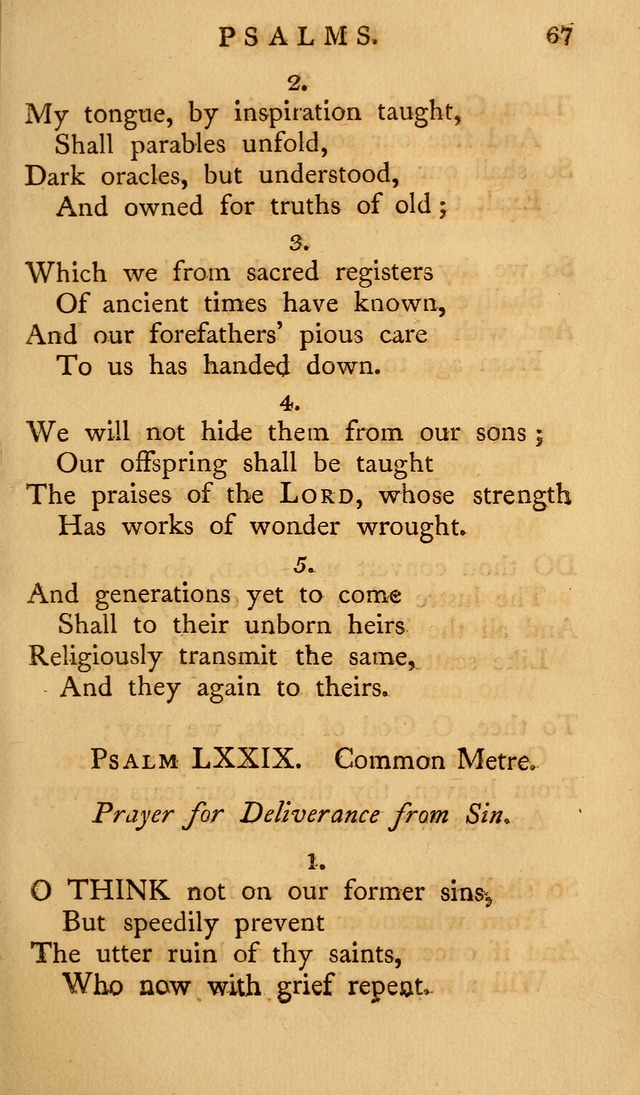 A Collection of Psalms and Hymns for Publick Worship (2nd ed.) page 67