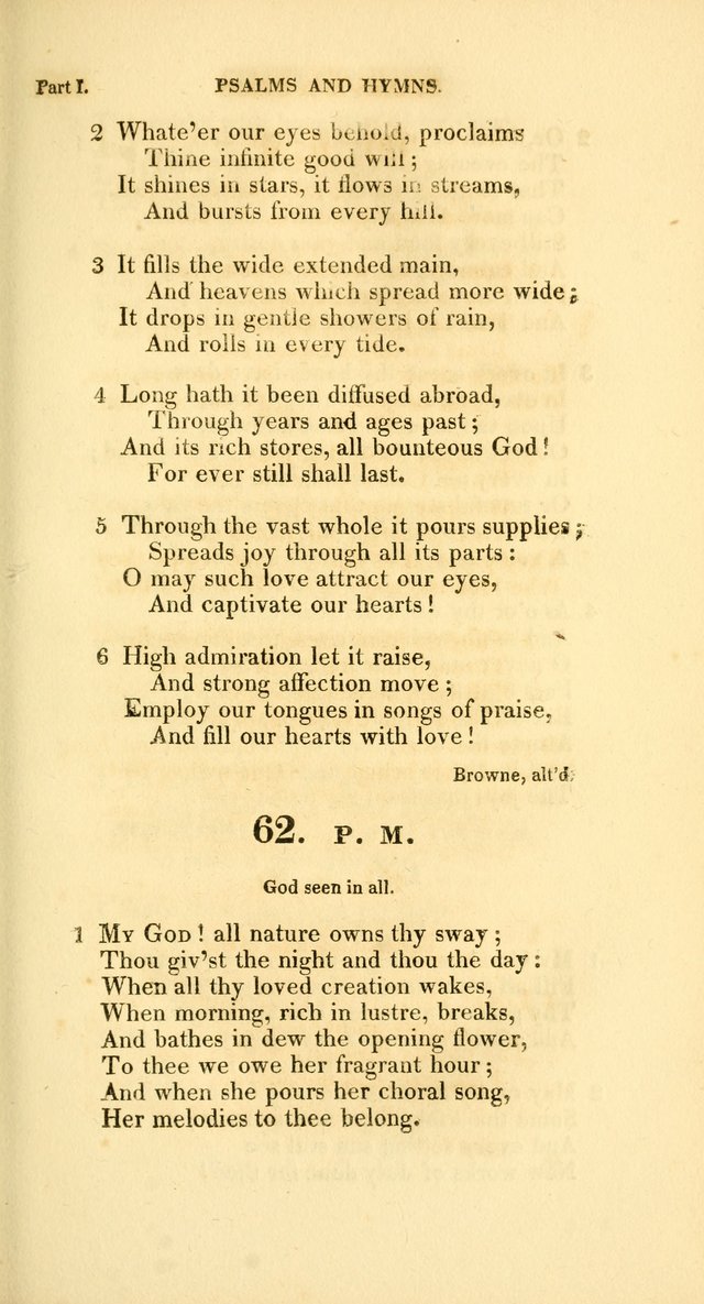 A Collection of Psalms and Hymns, for Social and Private Worship page 62
