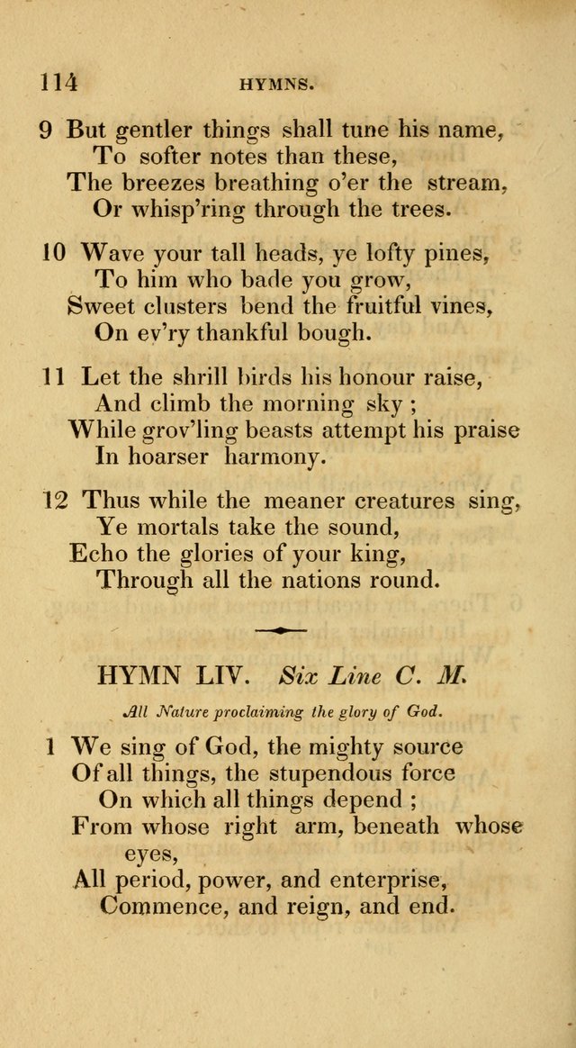 A Collection of Psalms and Hymns for Social and Private Worship page 114