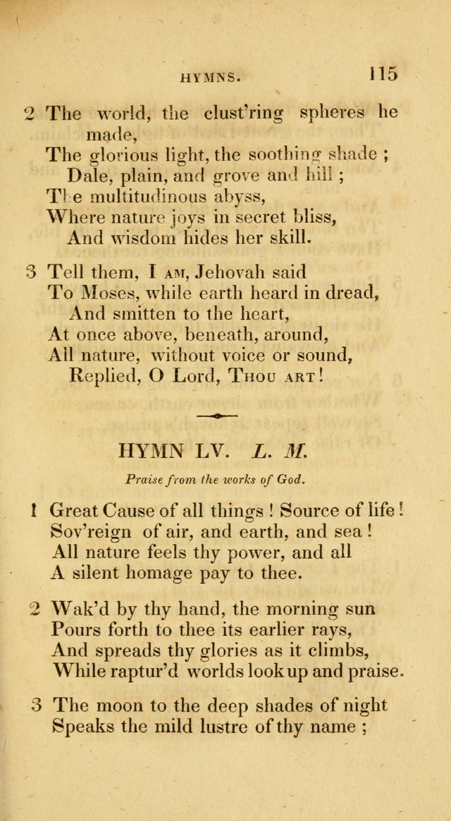A Collection of Psalms and Hymns for Social and Private Worship page 115