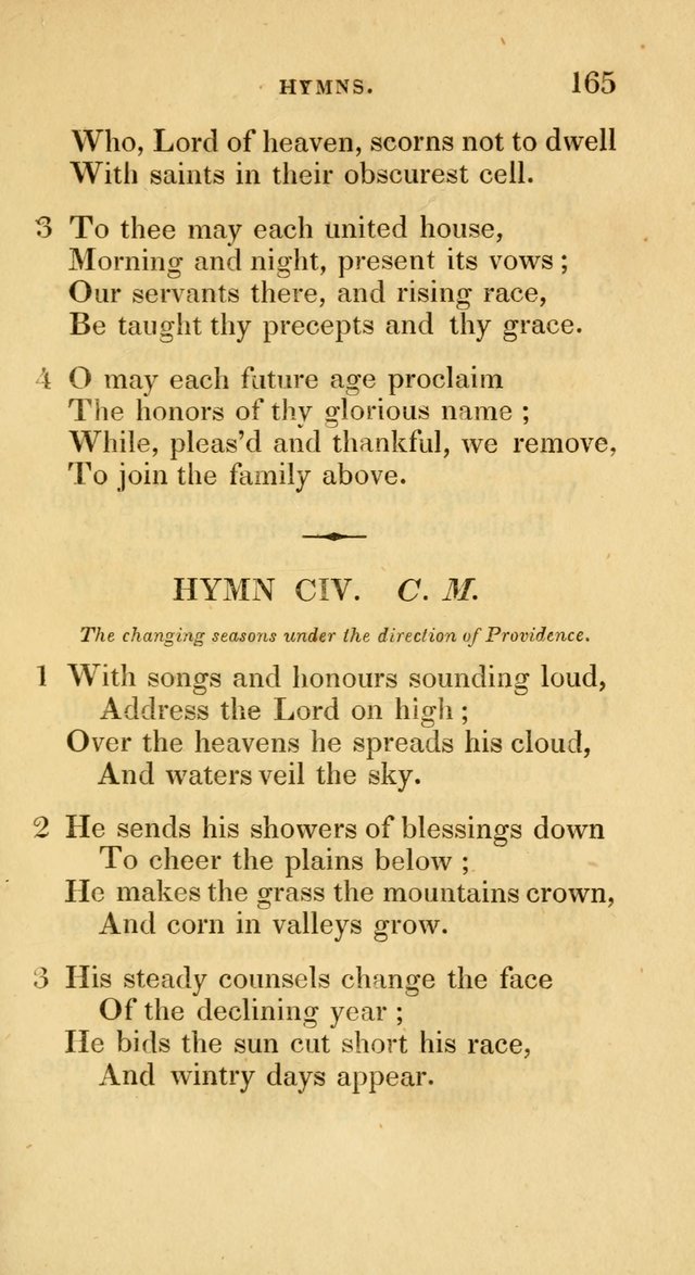 A Collection of Psalms and Hymns for Social and Private Worship page 165