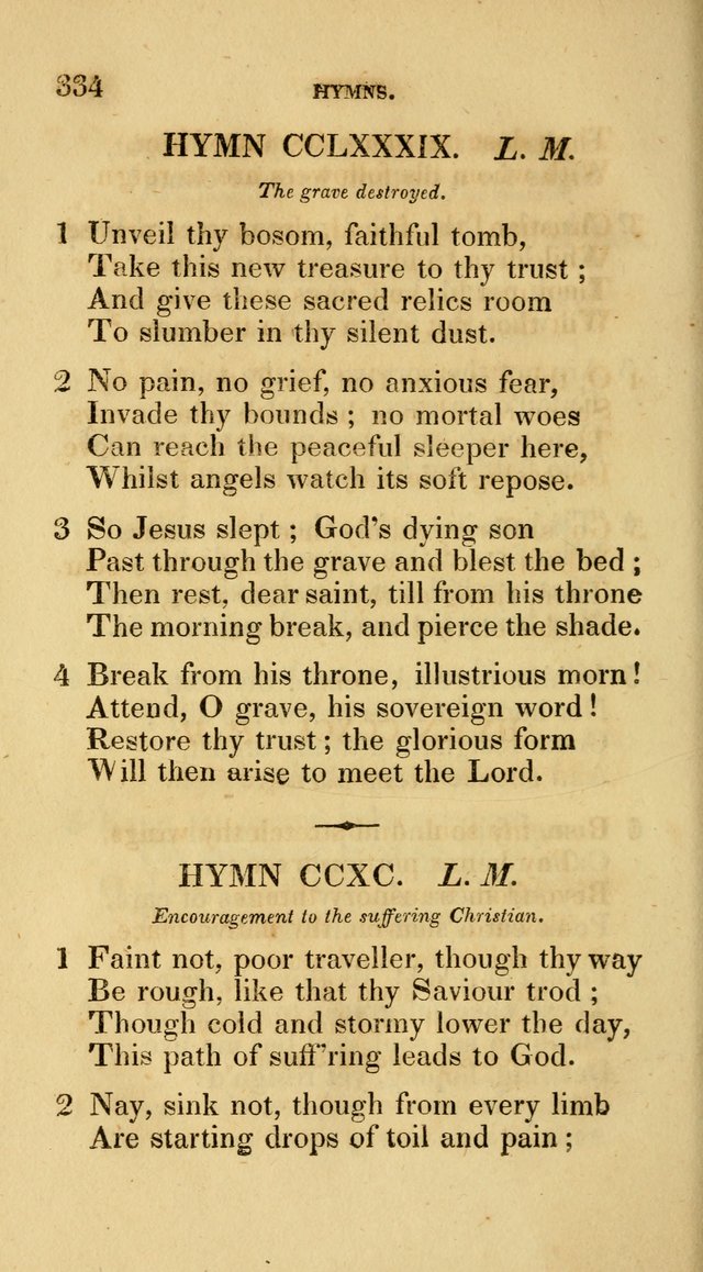 A Collection of Psalms and Hymns for Social and Private Worship page 334