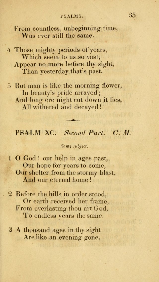 A Collection of Psalms and Hymns for Social and Private Worship page 35