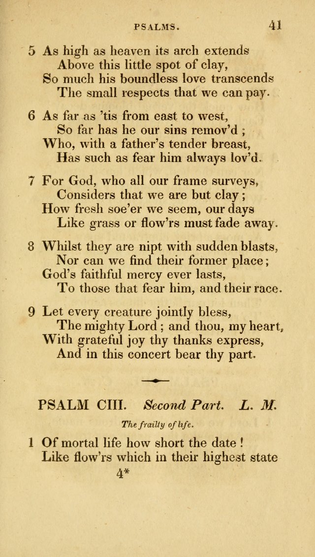 A Collection of Psalms and Hymns for Social and Private Worship page 41