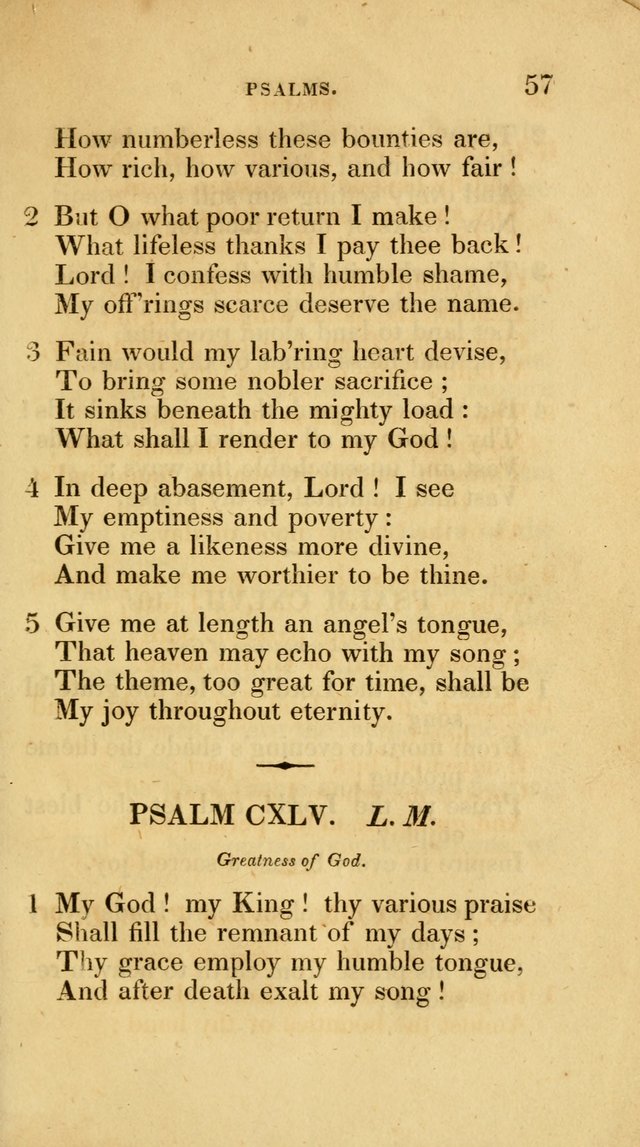 A Collection of Psalms and Hymns for Social and Private Worship page 57