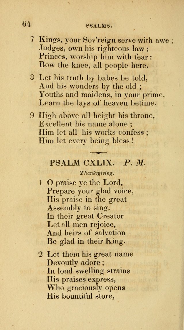 A Collection of Psalms and Hymns for Social and Private Worship page 64