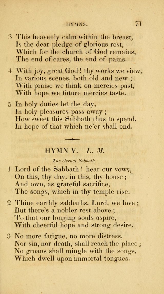 A Collection of Psalms and Hymns for Social and Private Worship page 71