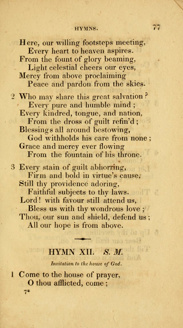 A Collection of Psalms and Hymns for Social and Private Worship page 77