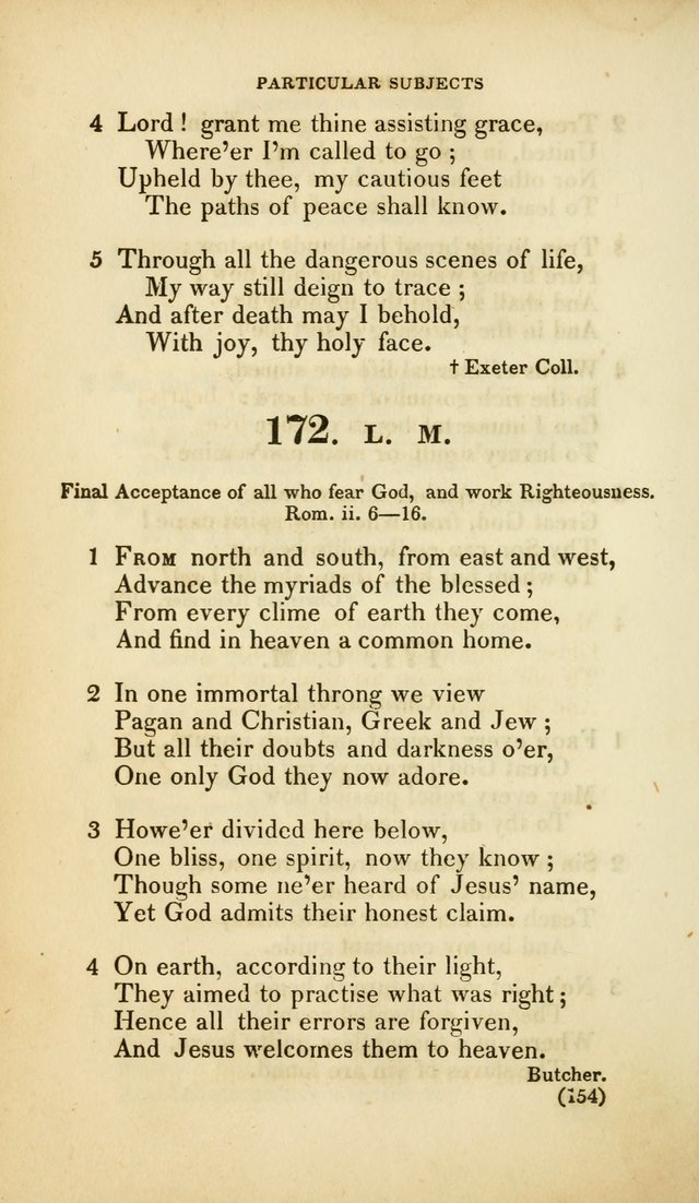 A Collection of Psalms and Hymns, for Social and Private Worship (Rev. ed.  with supplement) page 155